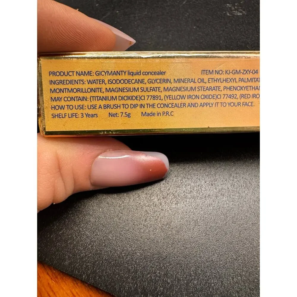 NWT GICYMANTY Concealer Full Coverage-Sealed 7.5g